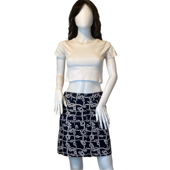 Talbots Nautical Rope Knot Skirt - Picture 2 of 12